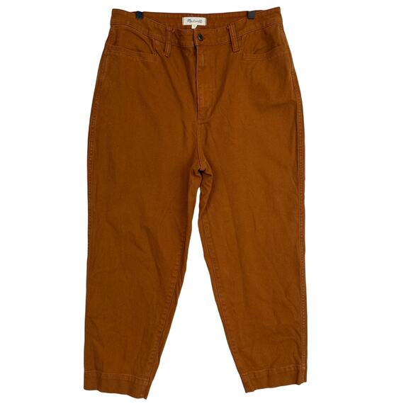 Madewell Pants - Madewell Womens Slim Emmett Tapered Pants High Rise Brown - 32